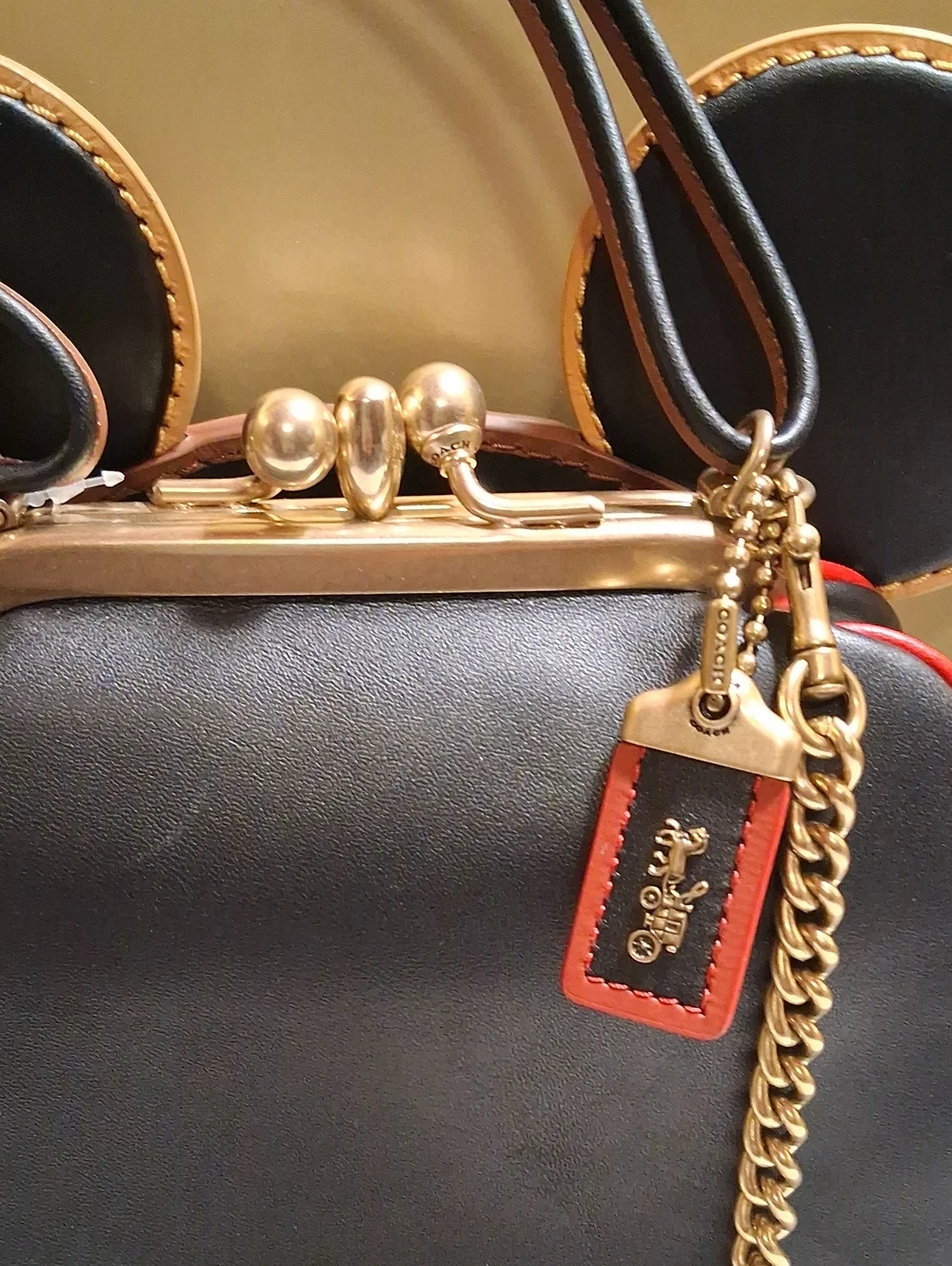 Coach x Disney x Keith Haring Mickey Mouse Kisslock Bag
